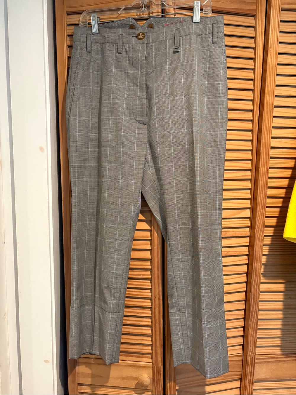 Vivienne Westwood Wool Red Label 2013 Windowpane Plaid Trousers Pants Luxury